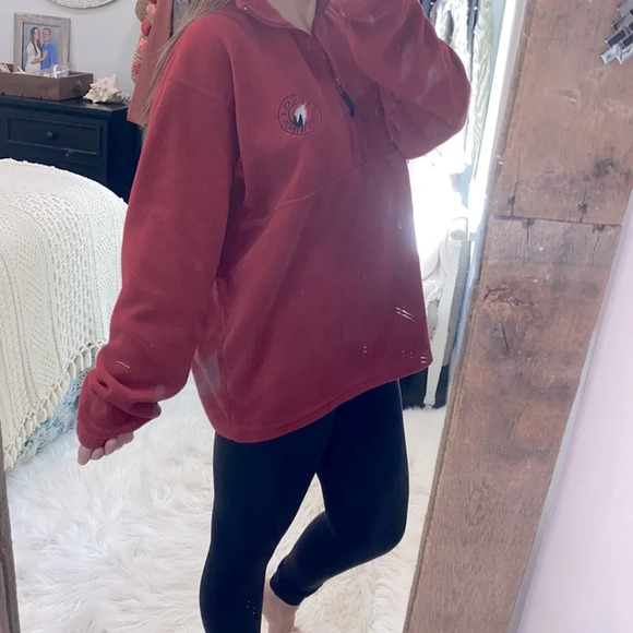Columbia red fleece size large - Picture 3 of 9